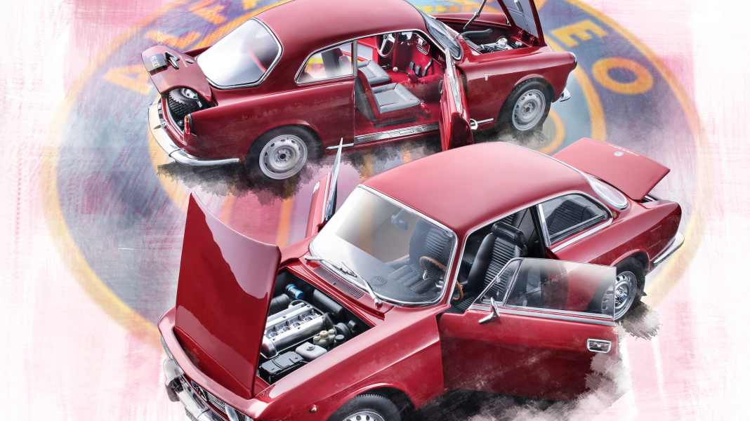 Alfa Giulietta Veloce und Bertone 2000 GTV in 1:18 – Die Signorinas