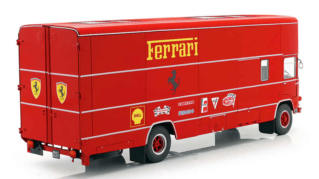 Der rote Rolfo: ’67 Rolfo OM 150 Renntransporter von CMR in 1:18