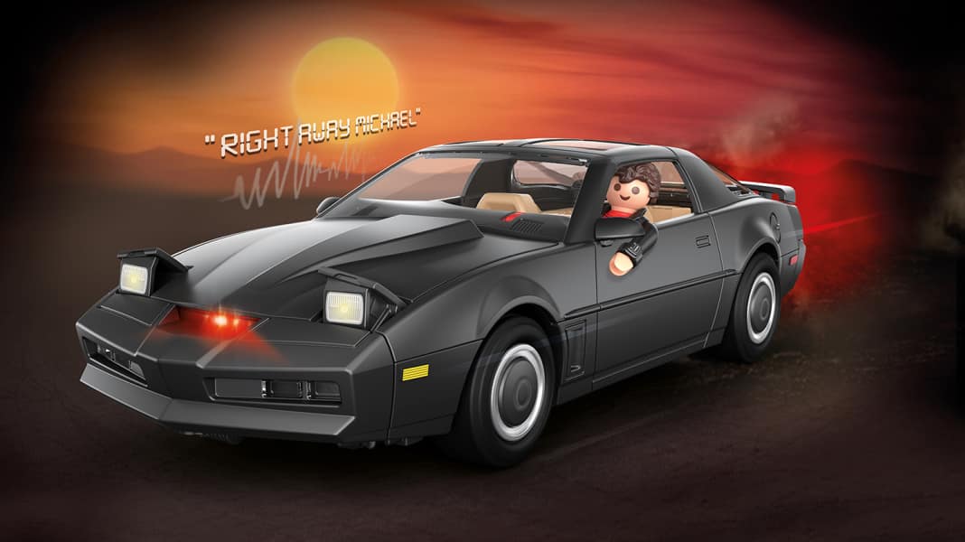 Playmobil bringt nicht nur K.I.T.T., sondern auch David Hasselhoff, alias Michael Knight
