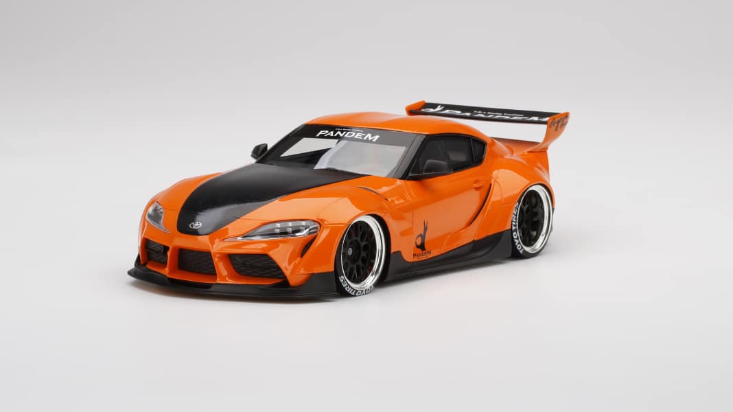 Fuhrwerk Orange: Der neue Pandem-Supra von Top Speed in 1:18