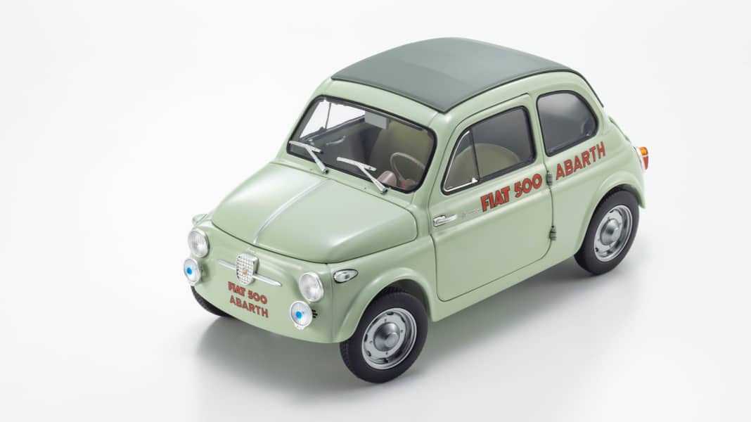 Kyosho plant die heißeste Rennsemmel des Fiat 500 im Maßstab 1:18