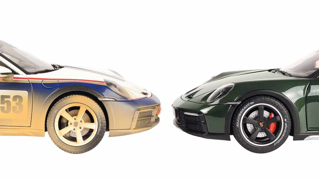 4 Richtige: Porsche 911 (992) Dakar von Norev in 1:18