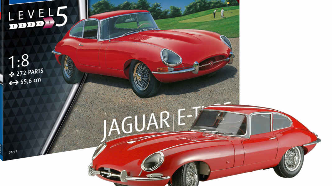 Revell bringt den Jaguar E-Type als Kit im Großmaßstab 1:8