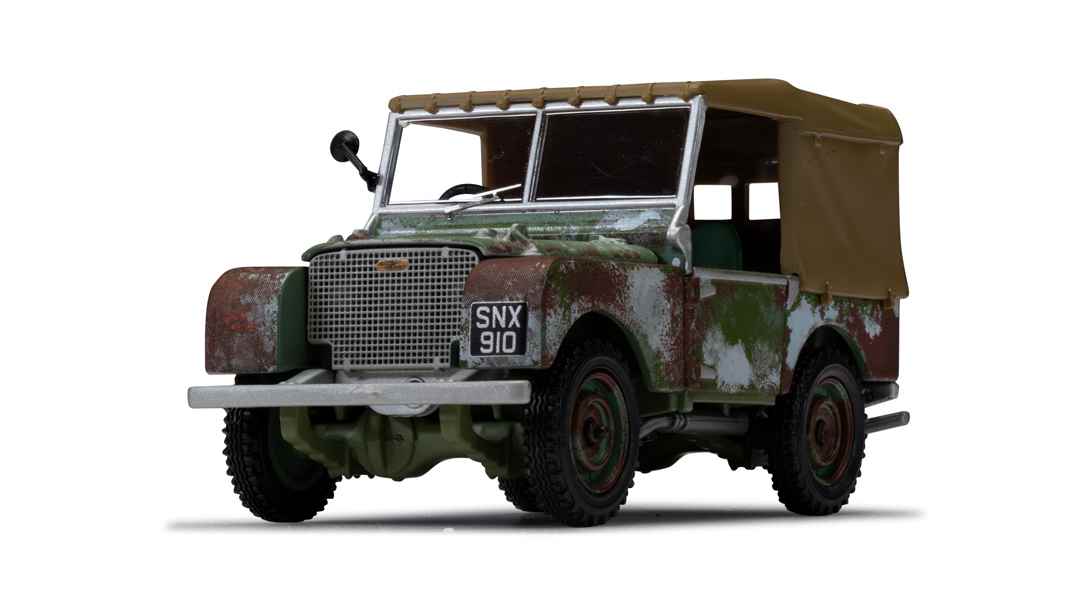 Historischer Land Rover mit Patina aus der Corgi-Werkstatt in 1:43