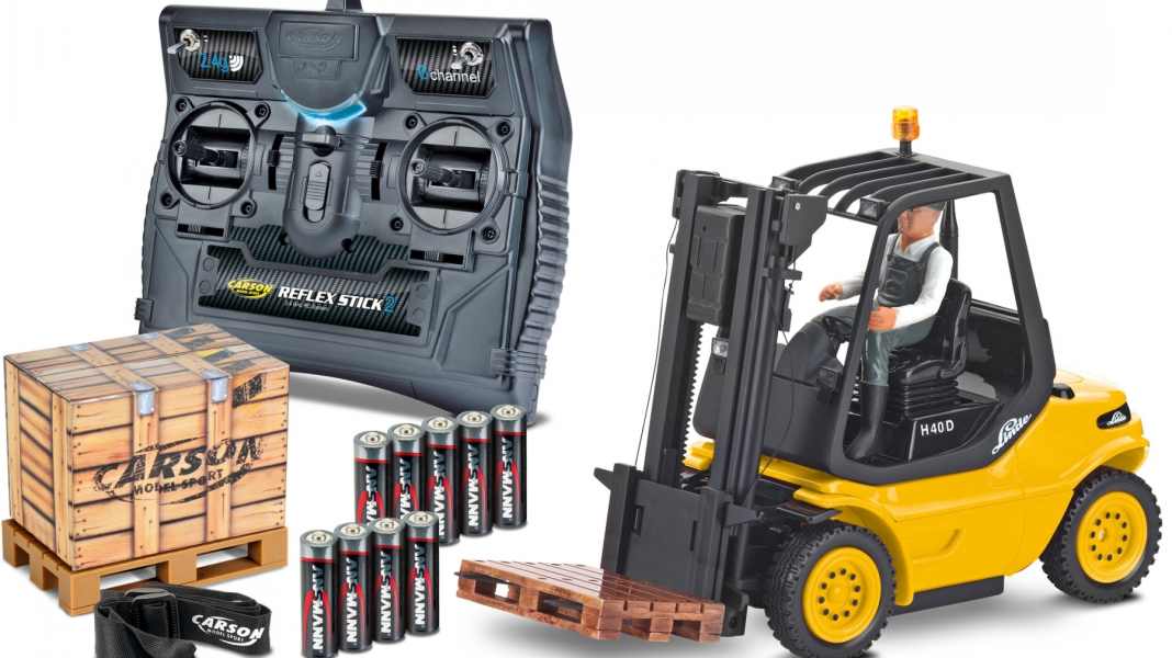 Mit dem Linde H40D stapelt Carson Modelsport hoch – im Maßstab 1:14