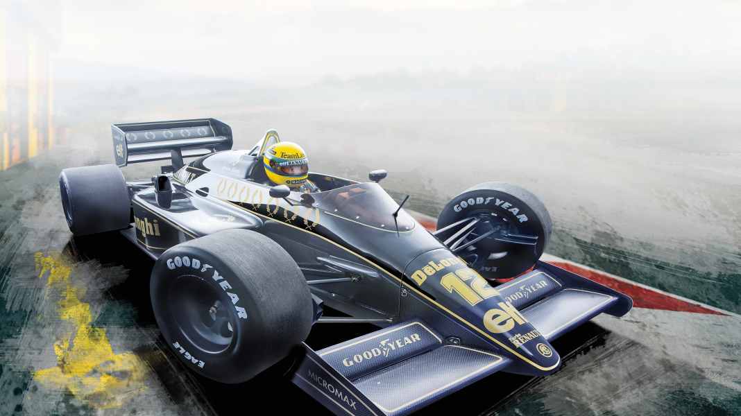 ‘85 Lotus 97T Ayrton Senna von Minichamps in 1:18 – Der Senna-Aufgang