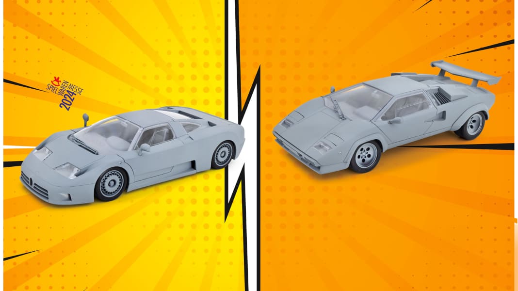 Superhelden XXL: Bugatti EB 110 und Lambo Countach 5000 S von KK-Scale in 1:12