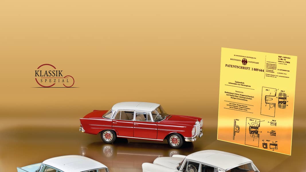 クラシックコレクション⭐︎Mercedes⭐︎BENZ Mercedes 220 S Heckflosse von Norev in 1:18 - Der Zapfenstreich