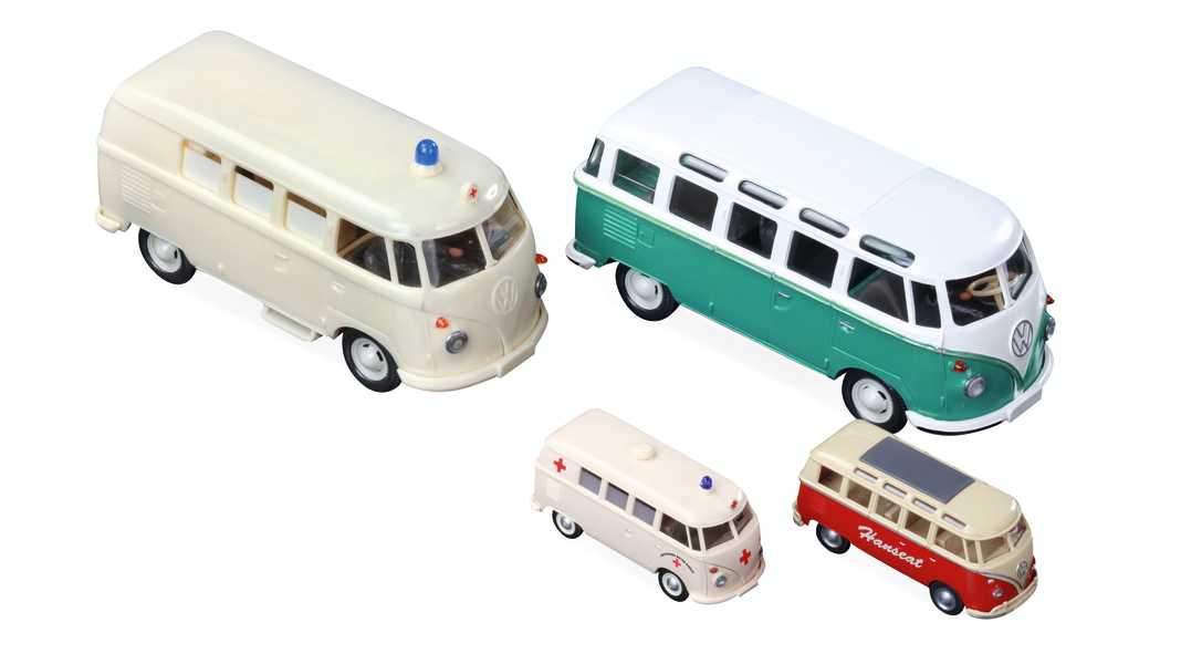 Die Wiking-Ahnengalerie des VW Bulli in 1:40 - Flower-Power