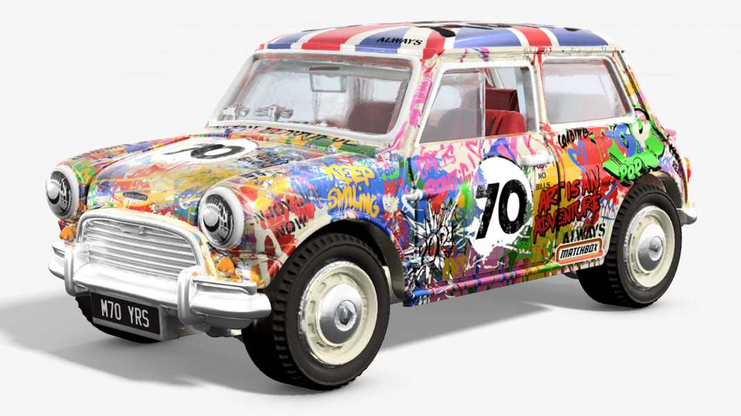 Mattel animiert Mr. Brainwash zum Mini-Kunstwerk in 1:64