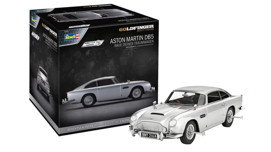 “Tür Royale”: Der neue Bond kommt bei Revell als Adventskalender mit DB5 in 1:24