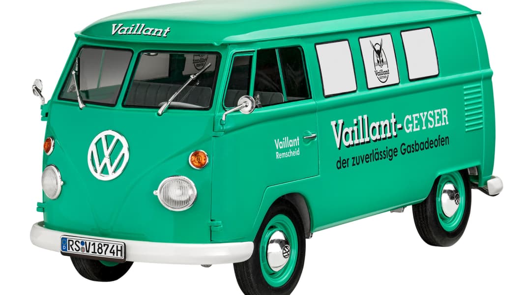 Revell heizt den Bulli-Fans mit “Vaillant”-Plastikkit in 1:24 ein