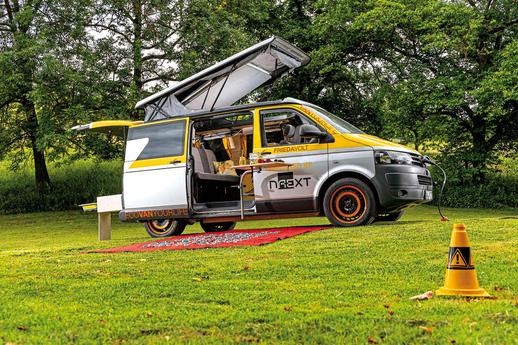 Alles ganz anders! Mit Frieda Volt geht Martin Hemp neue Wege, der E-Camper ist ab 69.000 Euro erhältlich. Das gezeigte Exemplar liegt bei derer 89.000
