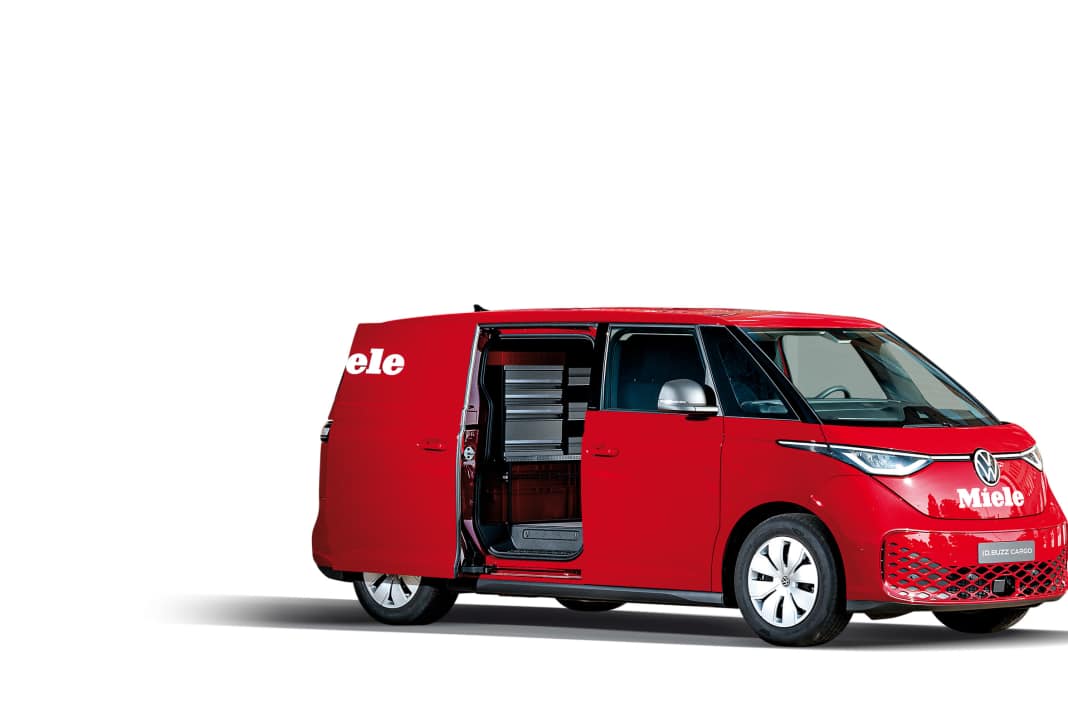 VW Nutzfahrzeuge setzte in Kooperation mit Würth die speziellen Wünsche von Miele in einem Servicevan passgenau um