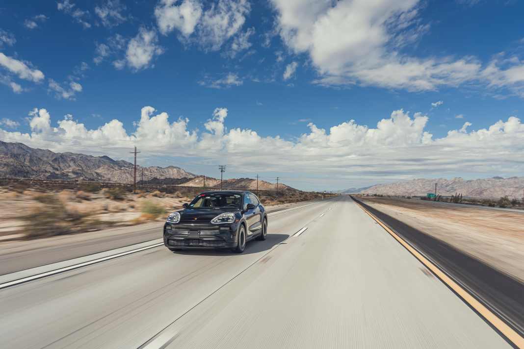 Cayenne Electric, Reichweitentest, Kalifornien, USA, 2025