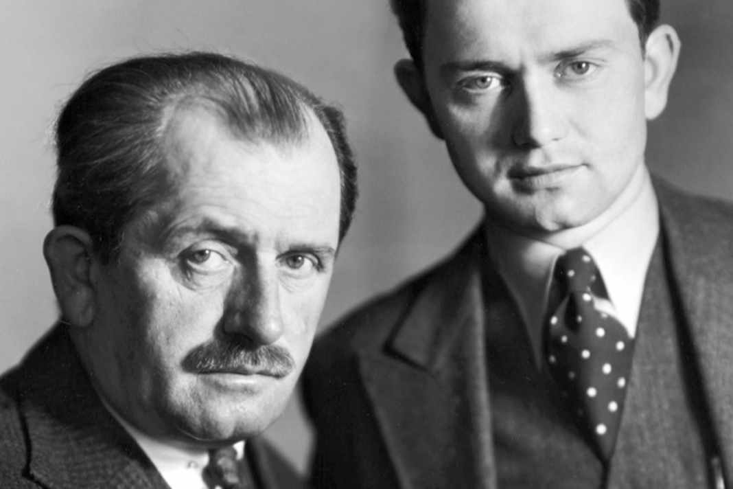 Firmengründer Ferdinand Porsche (1875–1951) mit Sohn Ferry (1909–1998)