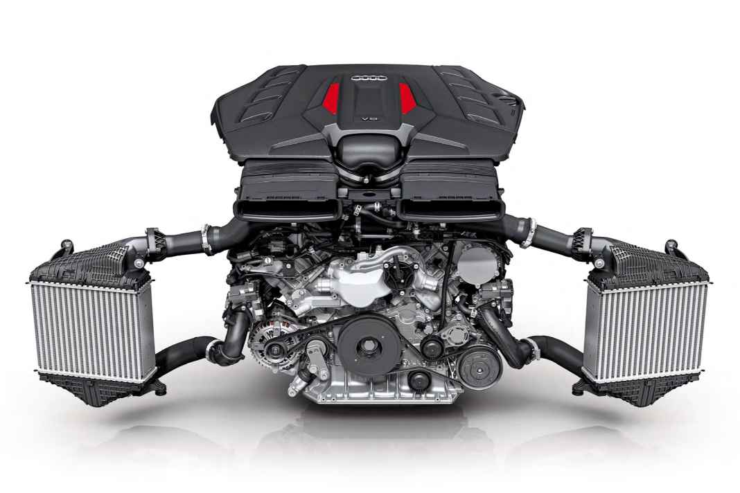 Der Vierliter-Biturbo-V8 des SQ8 stemmt satte 770 Nm und 507 PS