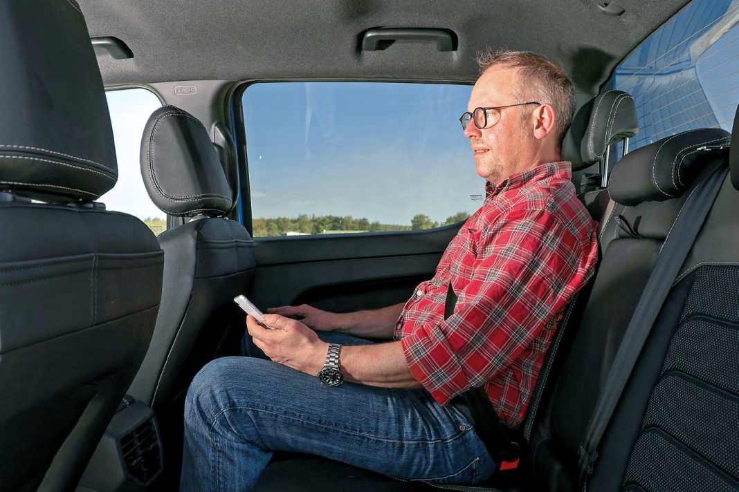 Gutes Platzangebot auch in Reihe zwei – nicht selbstverständlich bei einem Pick-up