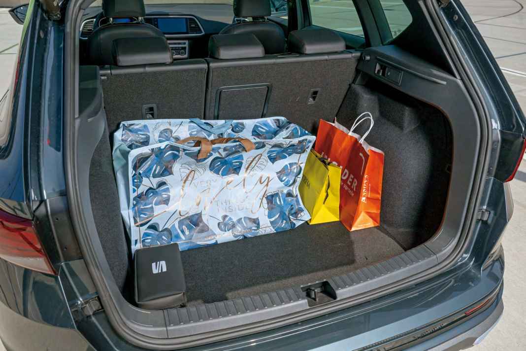 510 Liter Gepäckraumvolumen – das reicht für jeden Einkauf und die Fahrt in den Urlaub. Bei Bedarf kann es auf 1.604 Liter erweitert werden
