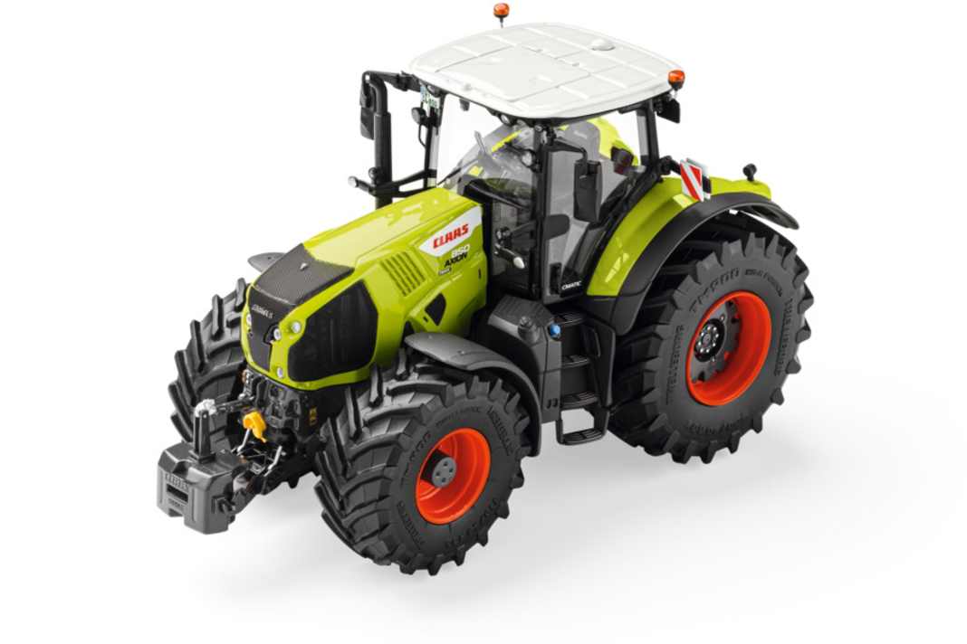 Hier ist der Claas 850 ST. V als Die-Cast-Modell mit der einfachen Standard-Bereifung zu sehen