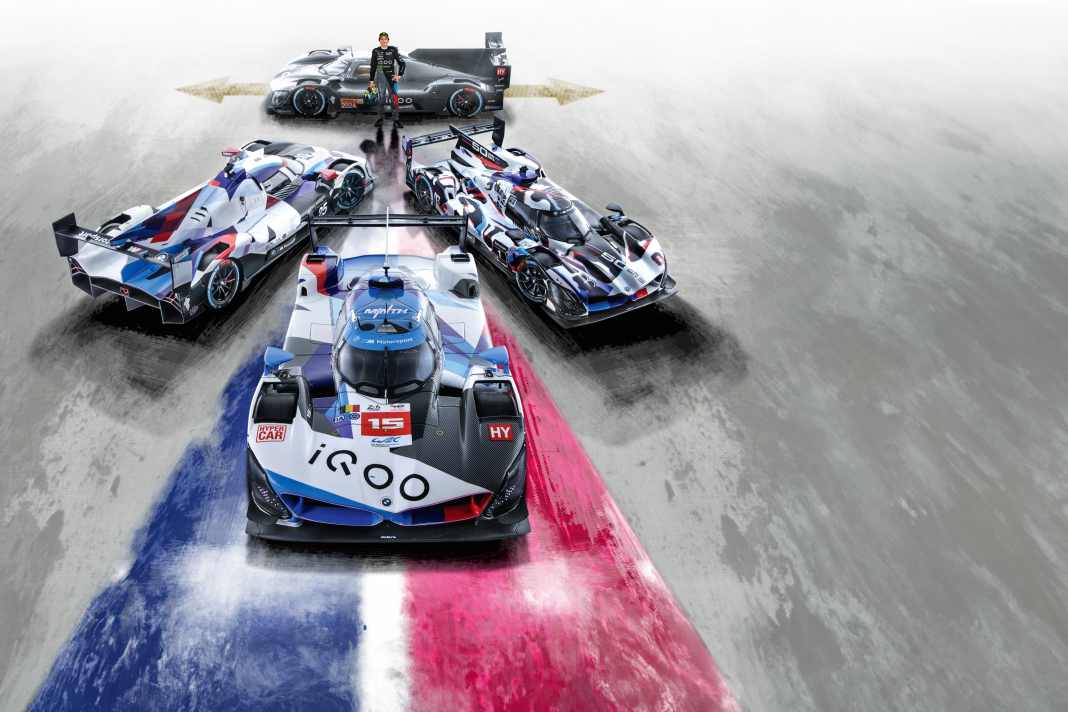 Mit seinem M Hybrid V8 will BMW den Le- Mans-Triumph von 1999 wiederholen. Minichamps bringt im Mai den 1:18er