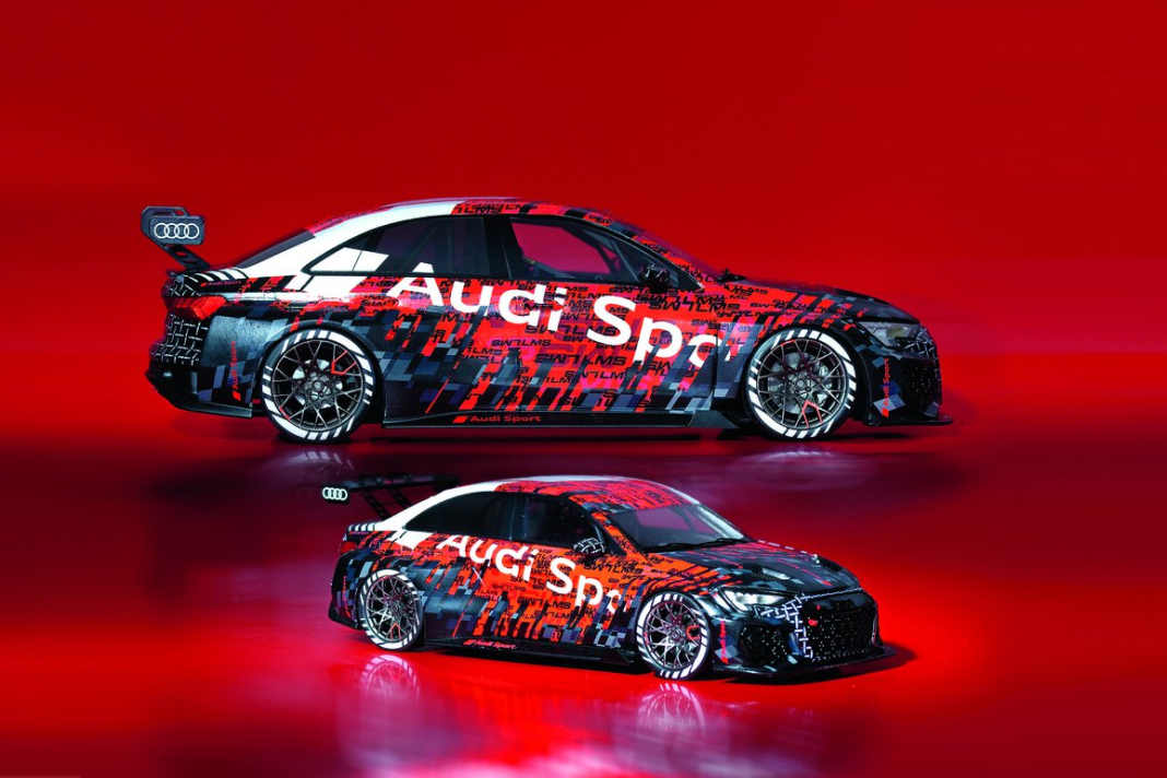 Egal ob 1:43 oder 1:18: Die beiden Audi RS 3 LMS zeigen per fekte Proportionen und sind auch bei den Finessen echte Spitzenmodelle 