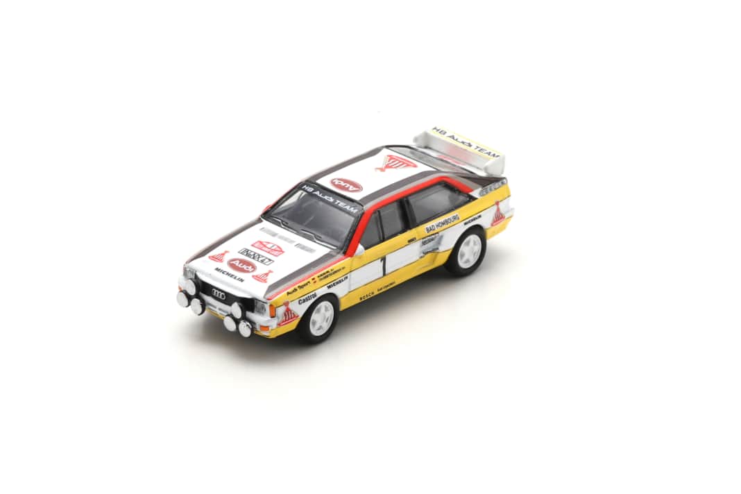 In der Kategorie Sammeln, 1:87 Pkw Klassik gewann der Audi quattro Rallye von Schuco mit der Startnummer 1 aus Die Cast ] Foto: Schuco