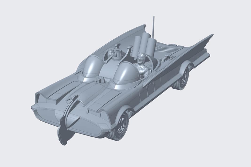 Diese Animation des Batmobiles erlaubt tiefe Einblicke in die CAD-Konstruktion des neuen Werkzeugs von Corgi ] Foto: Werk
