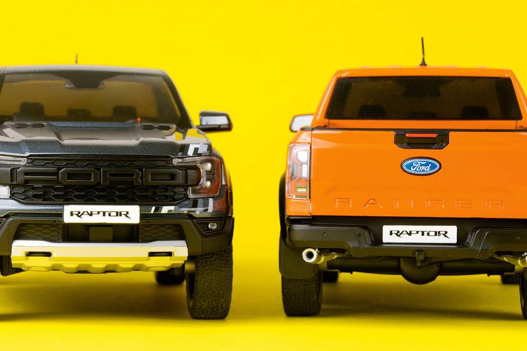 Der Ford Ranger Raptor ist ein echter Überraschungs- Coup von MCG in Sachen 1:18-Pick-up mit geschlossener Karosserie aus Zinkdruckguss