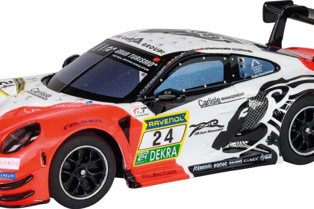 Beim Porsche 911 GT3 kommen die neuen Varianten "Lionspeed Race" (Foto) und "Macao-GP" von 2024 für das Hybrid-System ] Foto: Werk