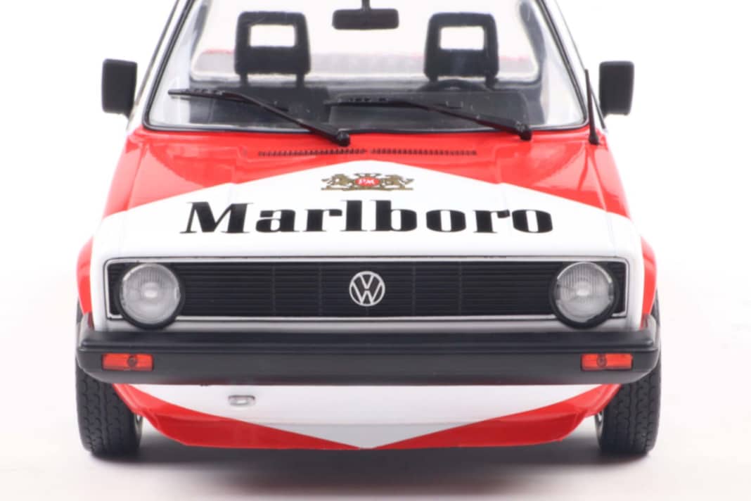 Die Nase gehört zu einem echten Erfolgsgesicht. Der VW Caddy sah von vorne genauso so aus wie ein Golf I. So auch das 1:18-Modell von Solido. ] Foto: Werk