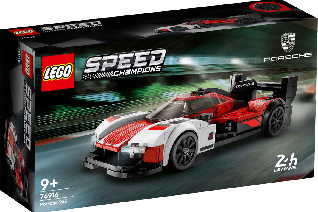 Lego hat den Porsche 963 aus Bauklötzen schon aus der Box geschoben