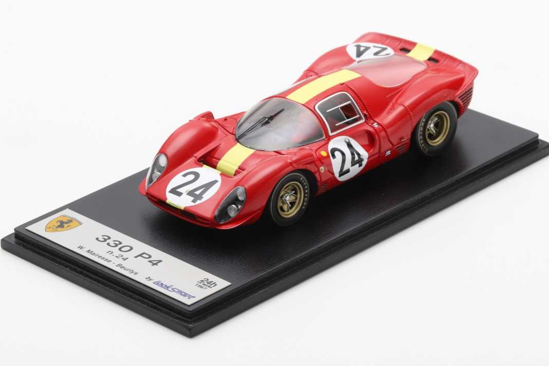 Der Ferrari 330 P4 der Equipe Nationale Belge mit der Nummer 24 von Willy Mairesse und Jean Beurlys holte an der Sarthe 1967 den dritten Platz ] Foto: Werk