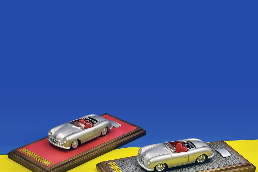 In brillanter handwerklicher Qualität baut EMC aus der Ukraine den Porsche 356 Nr.1 als 1:43er gleich in zwei Versionen