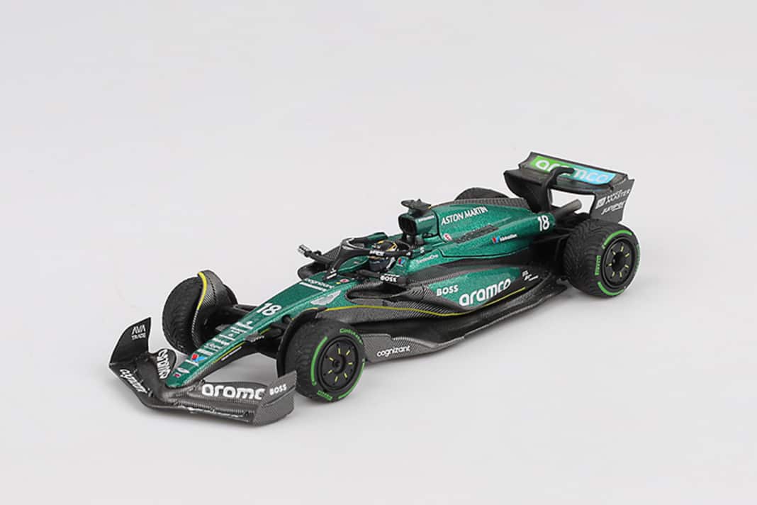 Im November bringt Mini GT auch die 1:64-Version des Aston Martin AMR24 von Fernando Alonso an den Start ] Foto: Mini GT