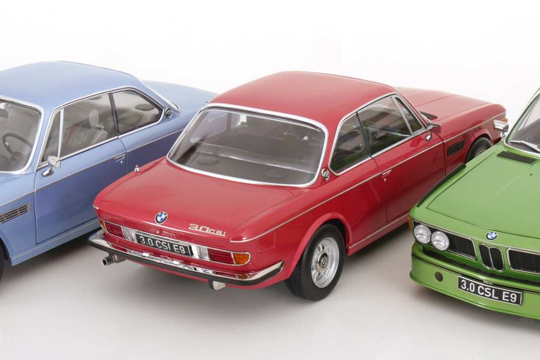 Es geht weiter in der tollen 1:12-Serie von KK-Scale – mit dem sportiven BMW Coupé E9 als 3.0 CSi und 3.0 CSL