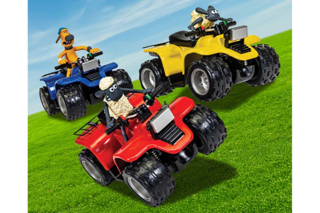 Für rund 65 Euro bietet Corgi sogar ein Dreierset mit Quads in den Farben Rot, Gelb und Blau für die Sammler an ] Foto: Corgi