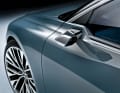 Zierliche, kamerabasierte Rückspiegel sorgen am A6 Avant E-Tron Concept für weniger Luftwiderstand und damit für mehr Reichweite