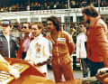 Rudi Sauter, Manfred Schurti und Wolfgang Zanker lauschen aufmerksam – Chronist Jürgen Lewandowski entspannt sich (v.l.).