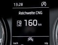 In der MFA lassen sich Informationen wie Gas- und Benzin-Reichweite sowie CNG-Qualität ablesen