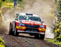 Nil Solans und Beifahrer Marc Martí aus Spanien sicherten sich im Fabia Rally2 evo Platz drei bei der malerischen Azoren-Rallye 2023