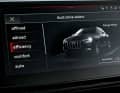 Bitte scrollen Sie nach unten: Neben den hier angezeigten fünf Fahrmodi hält der Q8 S-Line 55 E-Tron noch „Dynamic“ und „Individual“ bereit