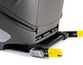 Stand der Technik: gekoppelte, schwenkbare Rastarme mit den Isofix-Konnektoren