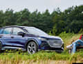Kleine Auszeit im Grünen – und Zeit, sich an den schönen Seiten des Elektro-SUVs zu erfreuen