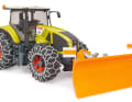 Der Claas-Traktor mit Schneeketten zeigt, dass Bruder heute High-End-Spielzeug mit vielen Funktionen produziert