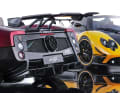 Der Pagani Zonda Cinque Roadster von Almost Real in 1:18 ist genauso extrem geschärft wie das auf fünf Stück limitierte Original