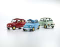 Der knuffige Fiat 500 von Kyosho kommt  in drei Farben und  einer sehr hochwertig umgesetzten Die-Cast-­Ausführung
