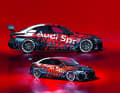 Egal ob 1:43 oder 1:18: Die beiden Audi RS 3 LMS zeigen per fekte Proportionen und sind auch bei den Finessen echte Spitzenmodelle 