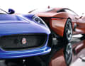 Einen feinen Grill, superscharfe Bedruckungen und knackige Proportionen mit Top-Lackierung bringt des Jaguar in 1:18 von Almost Real ins Spiel