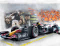 Das 1:12-Modell des Siegerautos von Abu Dhabi 2021 fängt einen ganz emotionalen Moment von Max Verstappen ein